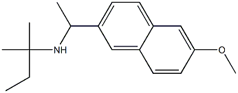 [1-(6-methoxynaphthalen-2-yl)ethyl](2-methylbutan-2-yl)amine Structure