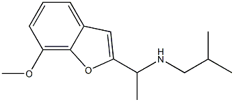 [1-(7-methoxy-1-benzofuran-2-yl)ethyl](2-methylpropyl)amine 化学構造式