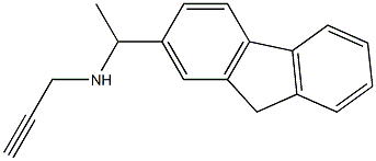 [1-(9H-fluoren-2-yl)ethyl](prop-2-yn-1-yl)amine,,结构式