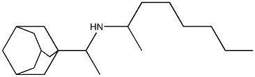 [1-(adamantan-1-yl)ethyl](octan-2-yl)amine 化学構造式