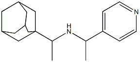 [1-(adamantan-1-yl)ethyl][1-(pyridin-4-yl)ethyl]amine 化学構造式