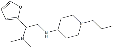[1-(furan-2-yl)-2-[(1-propylpiperidin-4-yl)amino]ethyl]dimethylamine Struktur