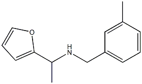 [1-(furan-2-yl)ethyl][(3-methylphenyl)methyl]amine 结构式