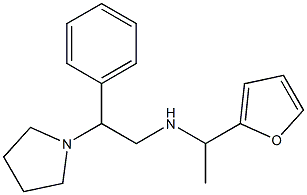 [1-(furan-2-yl)ethyl][2-phenyl-2-(pyrrolidin-1-yl)ethyl]amine 结构式