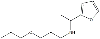 [1-(furan-2-yl)ethyl][3-(2-methylpropoxy)propyl]amine Structure