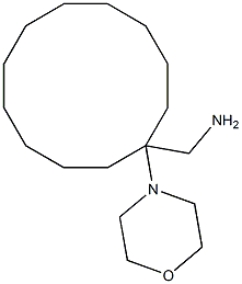 [1-(morpholin-4-yl)cyclododecyl]methanamine Structure