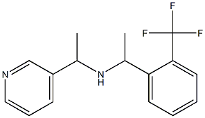 [1-(pyridin-3-yl)ethyl]({1-[2-(trifluoromethyl)phenyl]ethyl})amine Structure