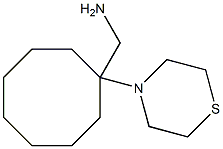 [1-(thiomorpholin-4-yl)cyclooctyl]methanamine Structure