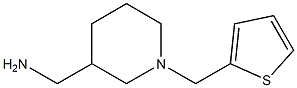 [1-(thiophen-2-ylmethyl)piperidin-3-yl]methanamine,,结构式