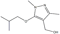 [1,3-dimethyl-5-(2-methylpropoxy)-1H-pyrazol-4-yl]methanol Structure