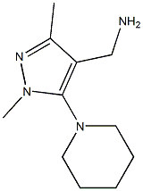 [1,3-dimethyl-5-(piperidin-1-yl)-1H-pyrazol-4-yl]methanamine Structure