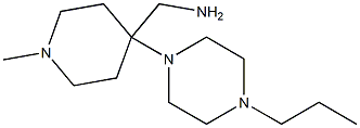 [1-methyl-4-(4-propylpiperazin-1-yl)piperidin-4-yl]methylamine Structure