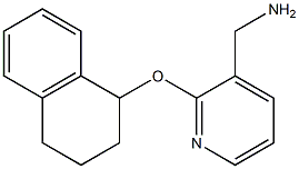 [2-(1,2,3,4-tetrahydronaphthalen-1-yloxy)pyridin-3-yl]methanamine,,结构式