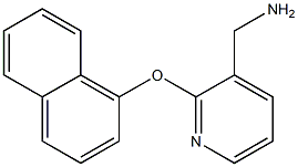 [2-(1-naphthyloxy)pyridin-3-yl]methylamine Struktur