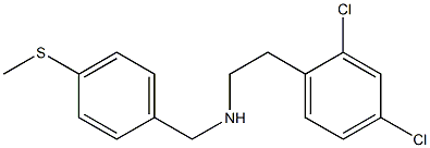 [2-(2,4-dichlorophenyl)ethyl]({[4-(methylsulfanyl)phenyl]methyl})amine,,结构式