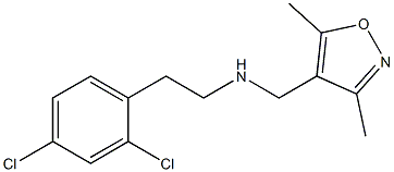 [2-(2,4-dichlorophenyl)ethyl][(3,5-dimethyl-1,2-oxazol-4-yl)methyl]amine Struktur