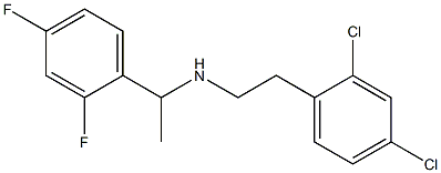 [2-(2,4-dichlorophenyl)ethyl][1-(2,4-difluorophenyl)ethyl]amine Structure