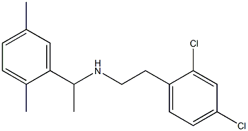 [2-(2,4-dichlorophenyl)ethyl][1-(2,5-dimethylphenyl)ethyl]amine 化学構造式