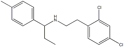 [2-(2,4-dichlorophenyl)ethyl][1-(4-methylphenyl)propyl]amine Structure