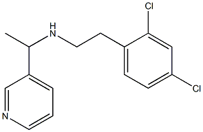 [2-(2,4-dichlorophenyl)ethyl][1-(pyridin-3-yl)ethyl]amine Structure