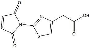 [2-(2,5-dioxo-2,5-dihydro-1H-pyrrol-1-yl)-1,3-thiazol-4-yl]acetic acid Structure