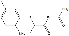 [2-(2-amino-5-methylphenoxy)propanoyl]urea Struktur