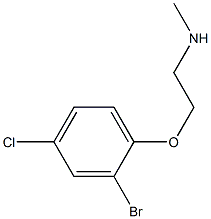 [2-(2-bromo-4-chlorophenoxy)ethyl](methyl)amine 结构式