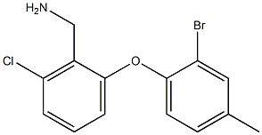 [2-(2-bromo-4-methylphenoxy)-6-chlorophenyl]methanamine