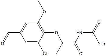 [2-(2-chloro-4-formyl-6-methoxyphenoxy)propanoyl]urea