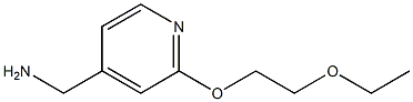[2-(2-ethoxyethoxy)pyridin-4-yl]methanamine Struktur