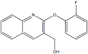 [2-(2-fluorophenoxy)quinolin-3-yl]methanol Struktur