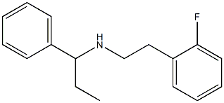 [2-(2-fluorophenyl)ethyl](1-phenylpropyl)amine Structure