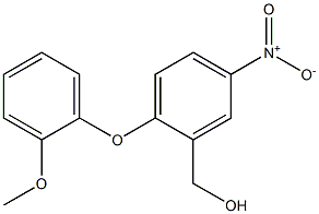 [2-(2-methoxyphenoxy)-5-nitrophenyl]methanol Structure