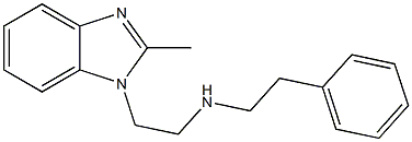 [2-(2-methyl-1H-1,3-benzodiazol-1-yl)ethyl](2-phenylethyl)amine Structure