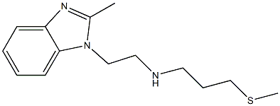 [2-(2-methyl-1H-1,3-benzodiazol-1-yl)ethyl][3-(methylsulfanyl)propyl]amine Structure