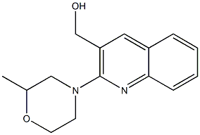 [2-(2-methylmorpholin-4-yl)quinolin-3-yl]methanol Structure