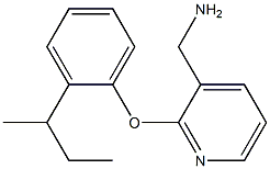 [2-(2-sec-butylphenoxy)pyridin-3-yl]methylamine Struktur
