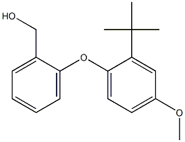 [2-(2-tert-butyl-4-methoxyphenoxy)phenyl]methanol 化学構造式
