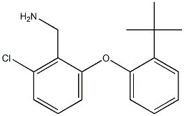 [2-(2-tert-butylphenoxy)-6-chlorophenyl]methanamine Structure