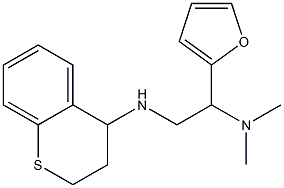 [2-(3,4-dihydro-2H-1-benzothiopyran-4-ylamino)-1-(furan-2-yl)ethyl]dimethylamine Struktur