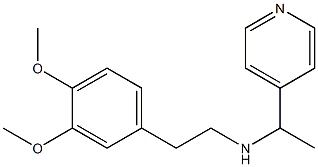 [2-(3,4-dimethoxyphenyl)ethyl][1-(pyridin-4-yl)ethyl]amine,,结构式