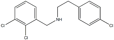 [2-(4-chlorophenyl)ethyl][(2,3-dichlorophenyl)methyl]amine,,结构式