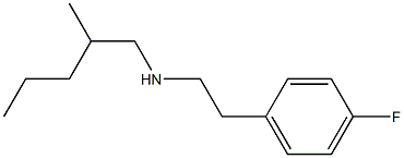 [2-(4-fluorophenyl)ethyl](2-methylpentyl)amine Struktur