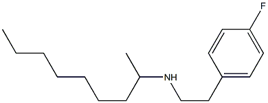 [2-(4-fluorophenyl)ethyl](nonan-2-yl)amine 化学構造式