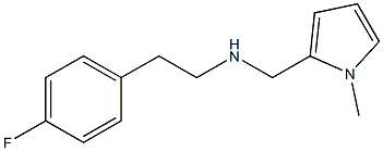 [2-(4-fluorophenyl)ethyl][(1-methyl-1H-pyrrol-2-yl)methyl]amine Struktur