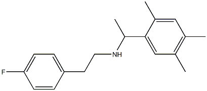 [2-(4-fluorophenyl)ethyl][1-(2,4,5-trimethylphenyl)ethyl]amine Structure