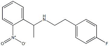 [2-(4-fluorophenyl)ethyl][1-(2-nitrophenyl)ethyl]amine Struktur