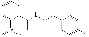 [2-(4-fluorophenyl)ethyl][1-(2-nitrophenyl)ethyl]amine Structure