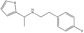 [2-(4-fluorophenyl)ethyl][1-(thiophen-2-yl)ethyl]amine 结构式