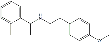 [2-(4-methoxyphenyl)ethyl][1-(2-methylphenyl)ethyl]amine Structure